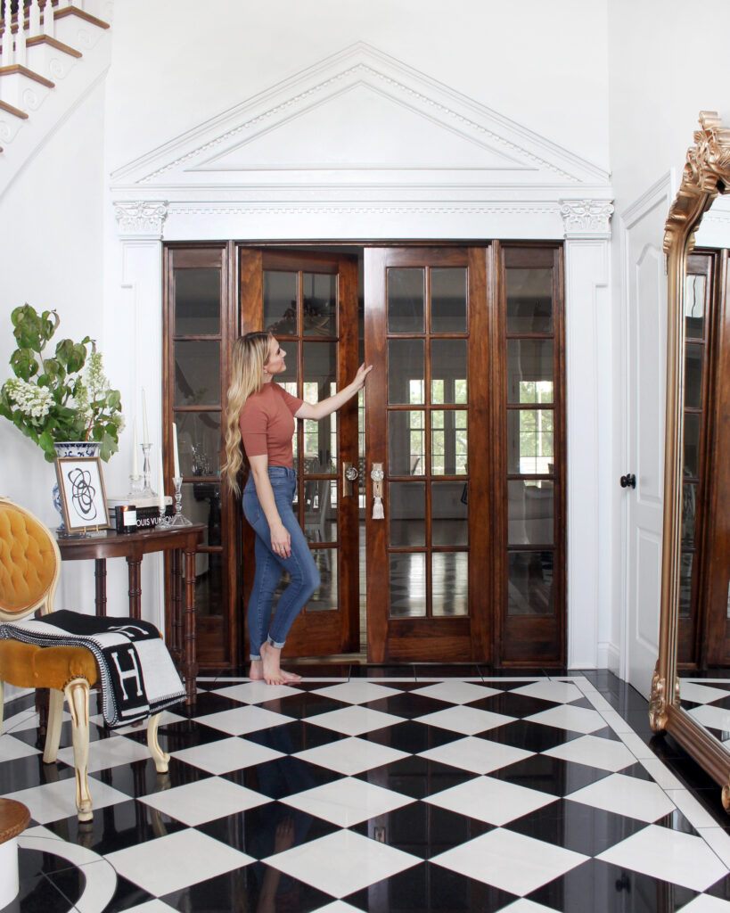 Checkered Tile Floors - Get that Black and White Marble Checkered Look