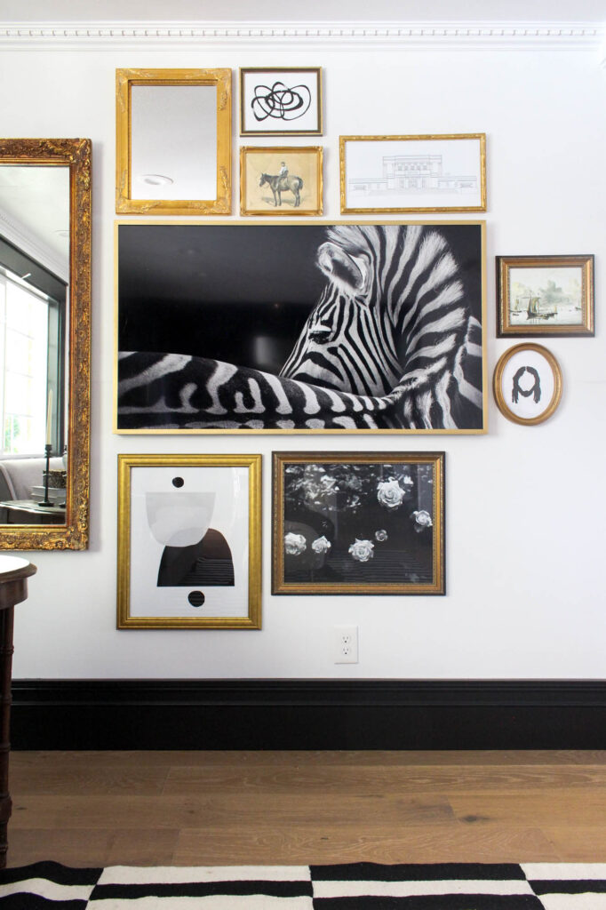 focal point gallery wall | how to hang art correctly