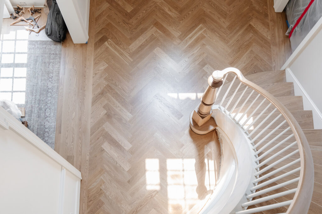 Tapered Spindle At The Bottom Of A Grand Staircase