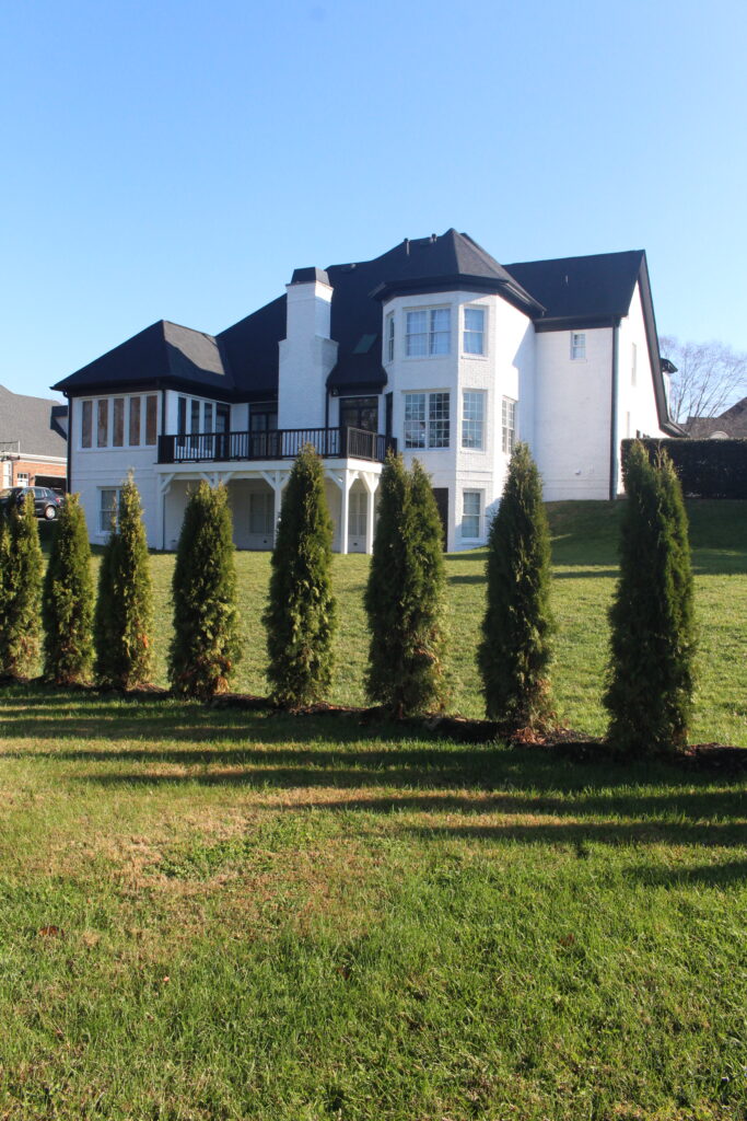 Contrast Home With A White Exterior And Black Accents