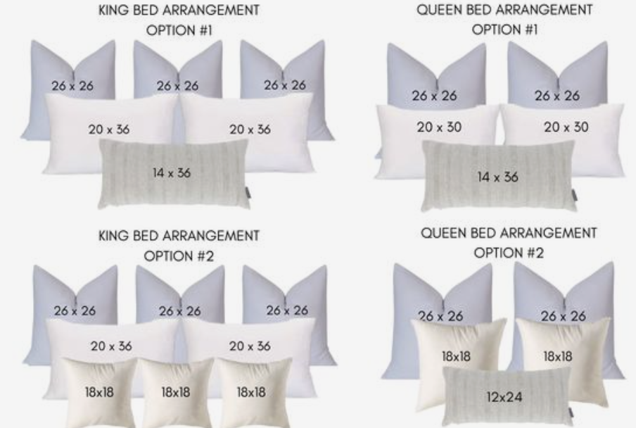 Bed Pillow Sizes Guide