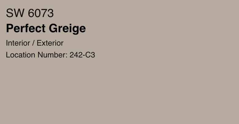 Perfect Greige Paint Color