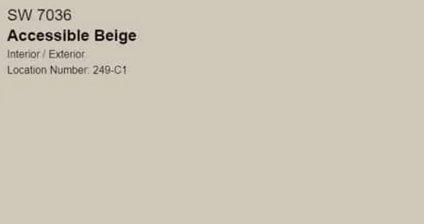 Accessible Beige Greige Paint Color