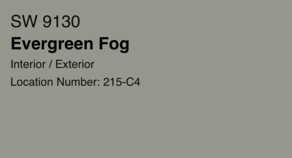 Sherwin Williams Evergreen Fog 2022 Color Of The Year