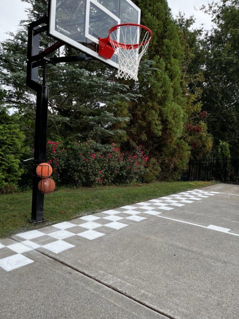 Driveway deals basketball hoop