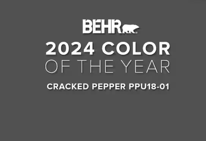 Behr 2024 Color Of The Year: Cracked Pepper