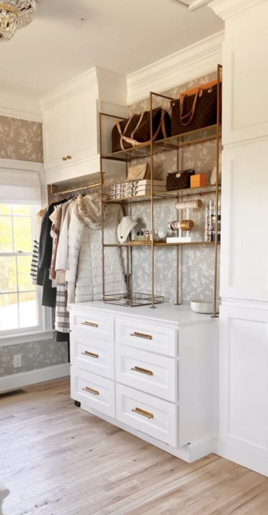 RTA cabinets in closet remodel