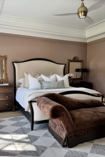 primary bedroom chandelier ceiling fan